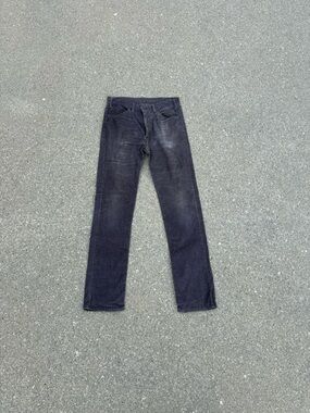 Vintage Levi's Men’s Dark Grey Corduroy Pants. Size 34x36